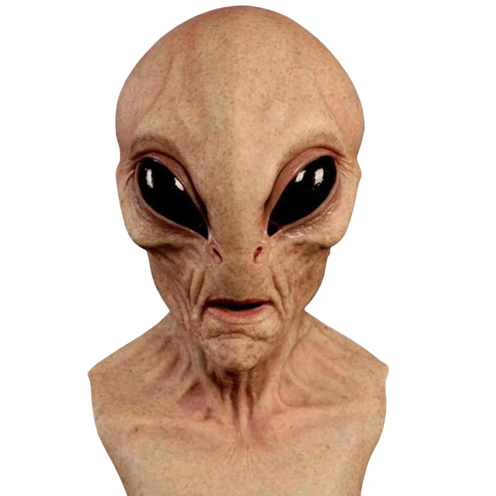 Latex Alien Mask Realistic - Halloween Alien Mask Realistic Evil Latex