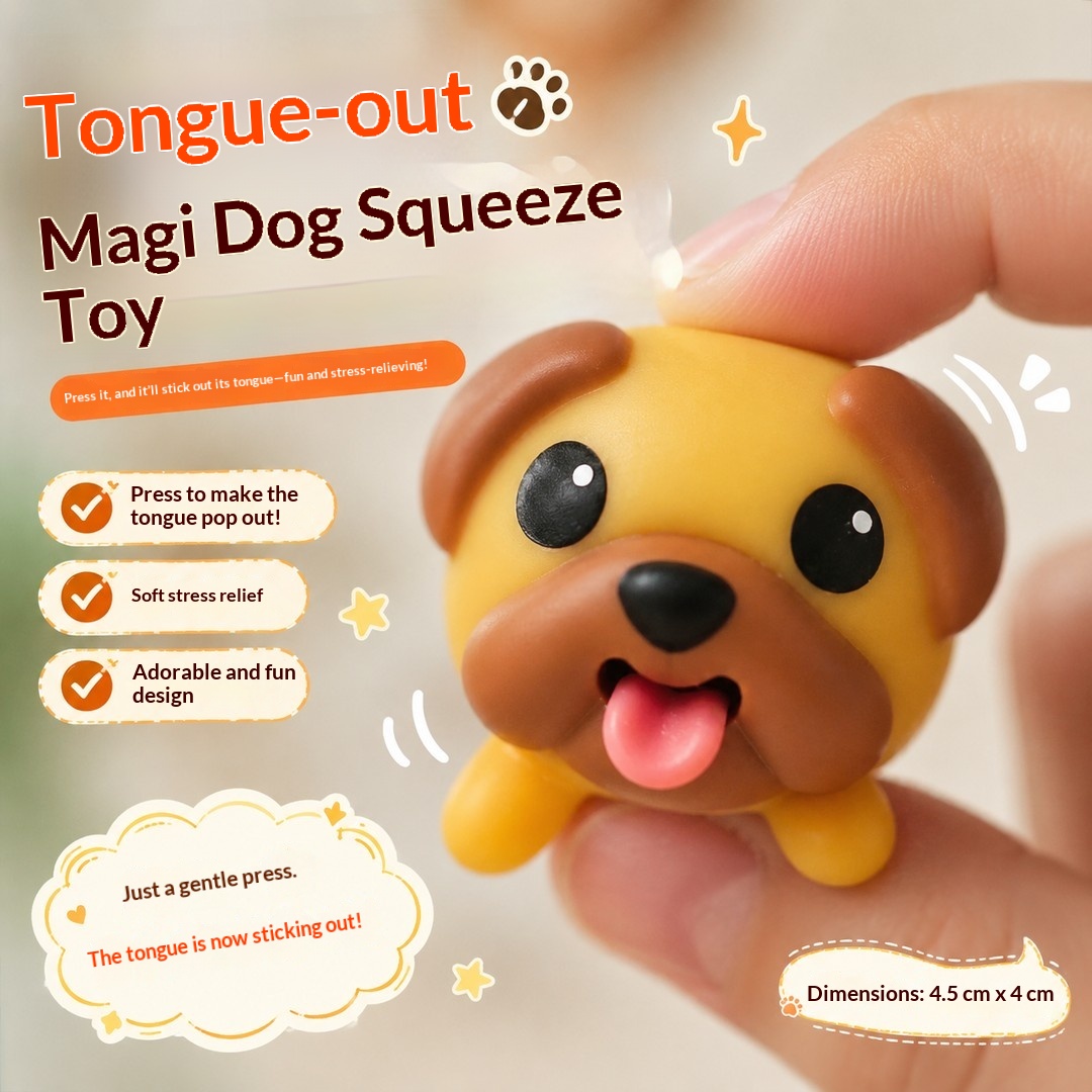 Cute Tongue Out Dog Squishy To - đánh giá và giá Prank Toys