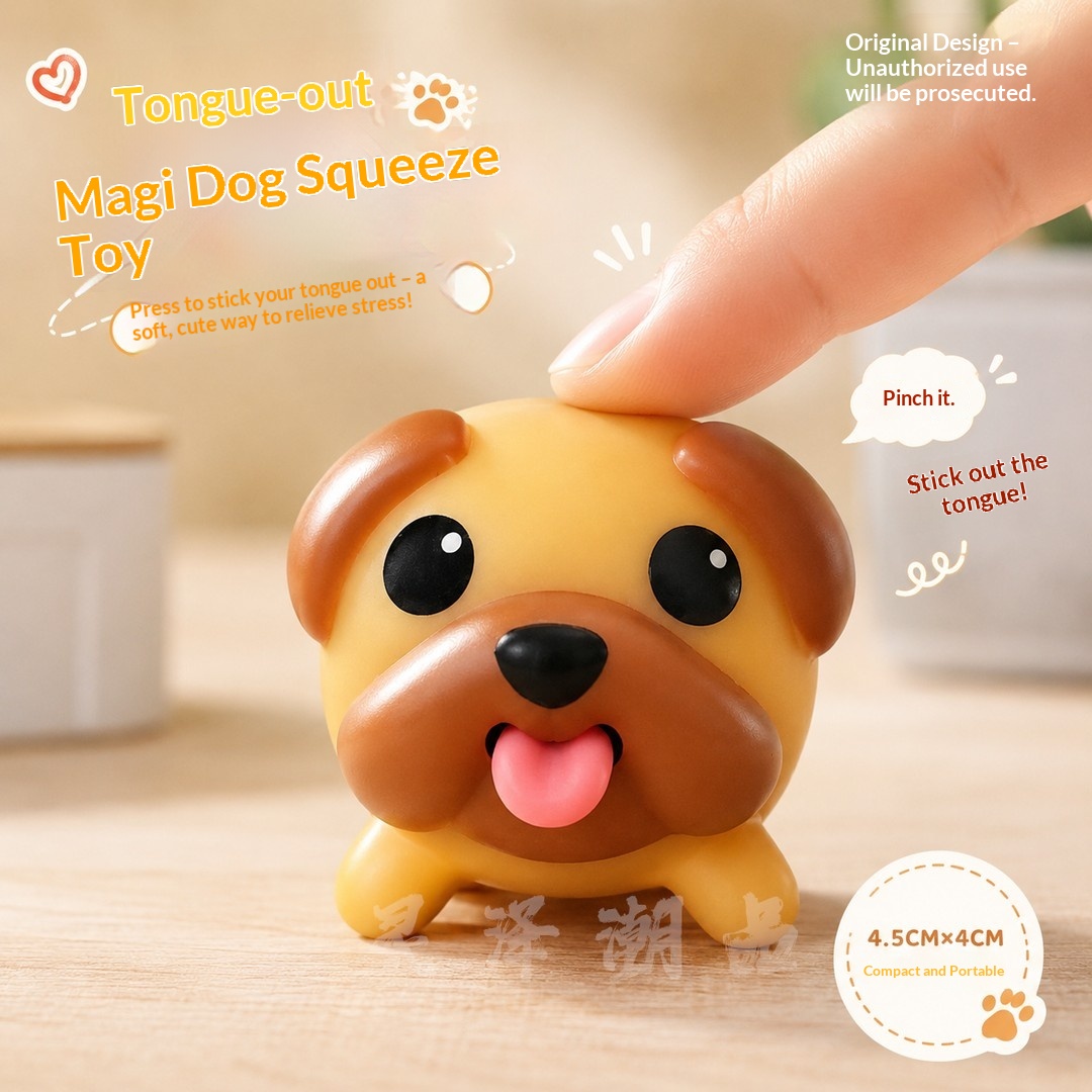 Cute Tongue Out Dog Squishy To - đánh giá và giá Prank Toys