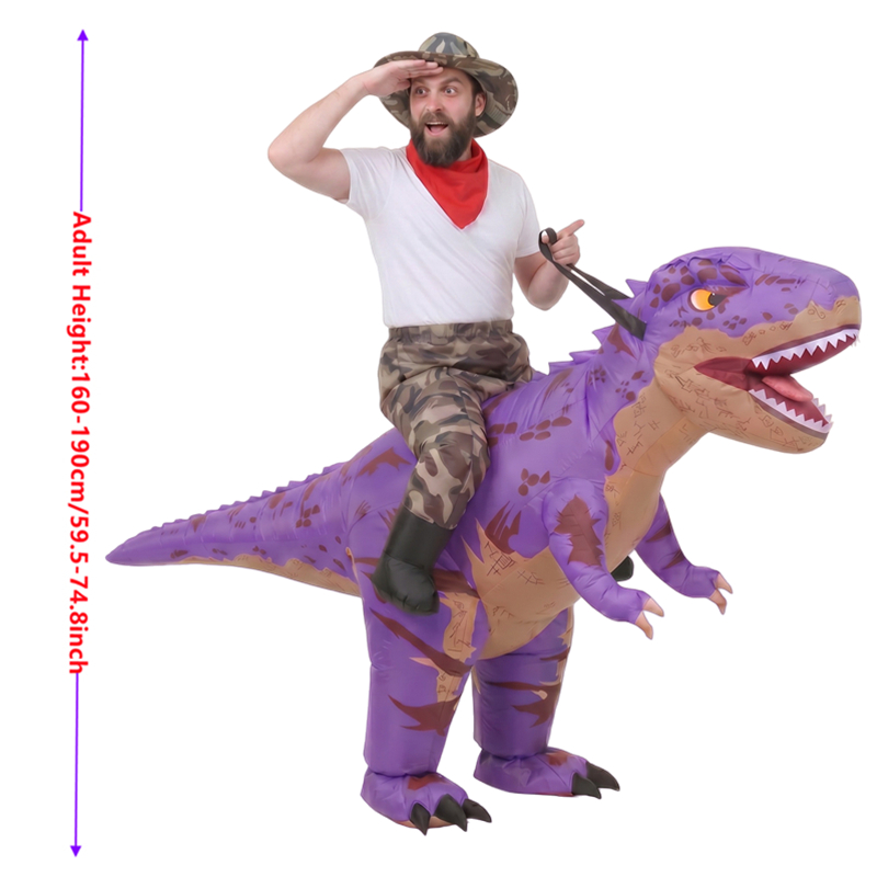 Funny Camo purple T-Rex Inflat - đánh giá và giá Costumes