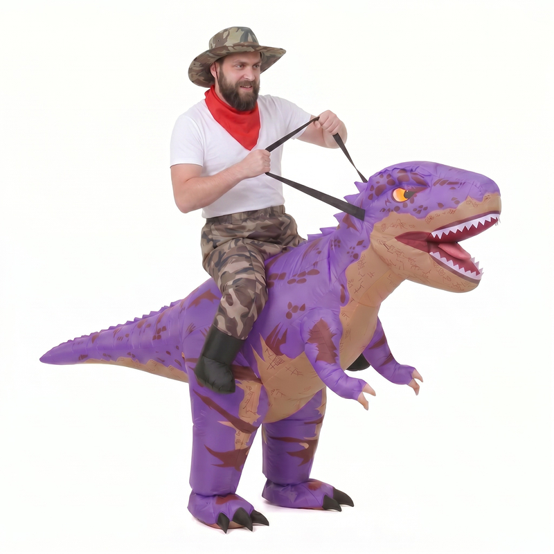 Funny Camo purple T-Rex Inflat - đánh giá và giá Costumes