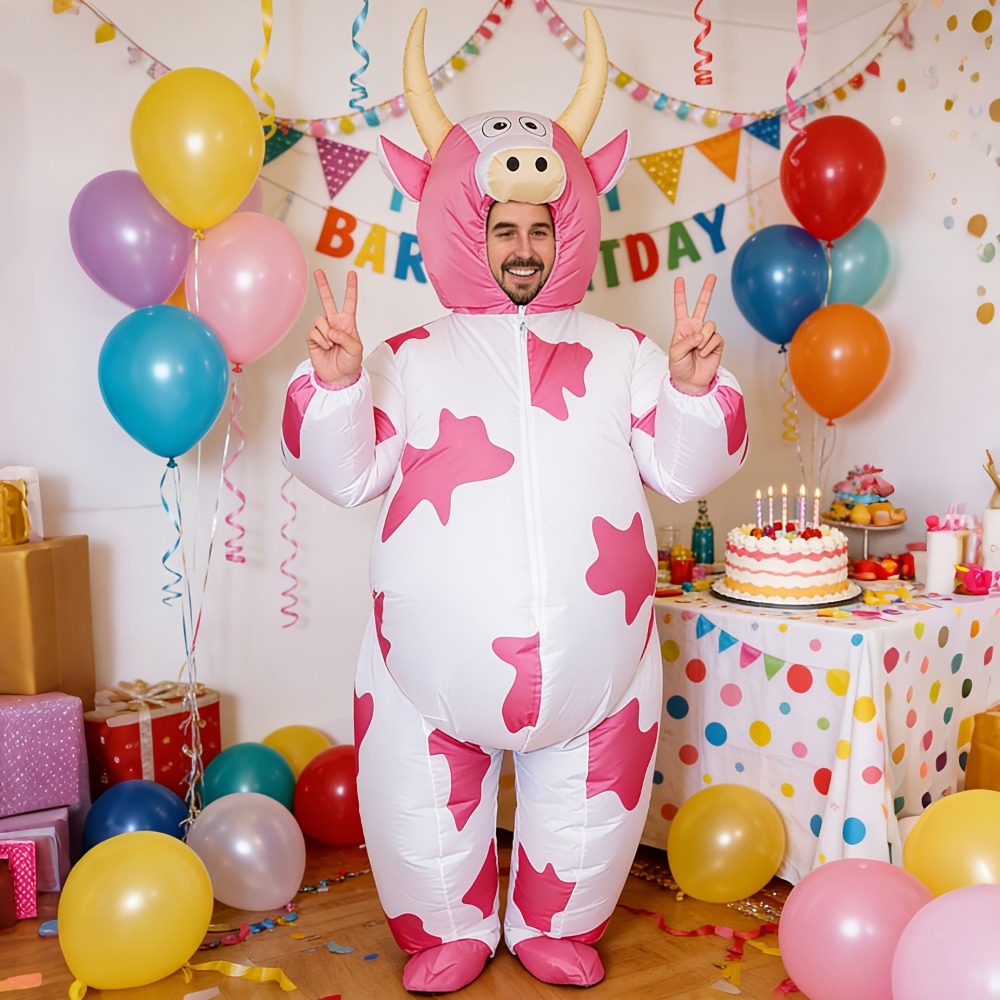Funny Inflatable Pink Cow Cost - đánh giá và giá Costumes