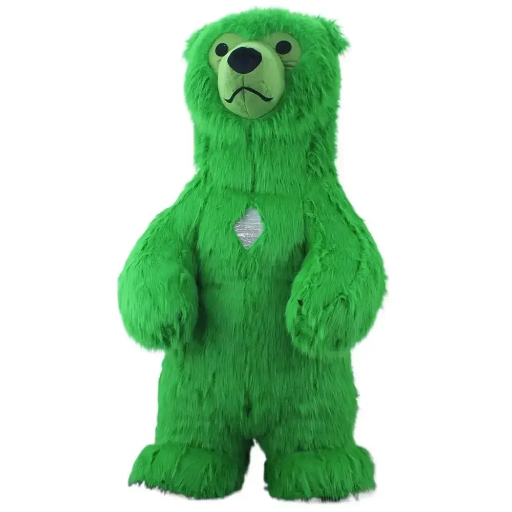 Furry Green Bear Inflatable Ma - đánh giá và giá Costumes