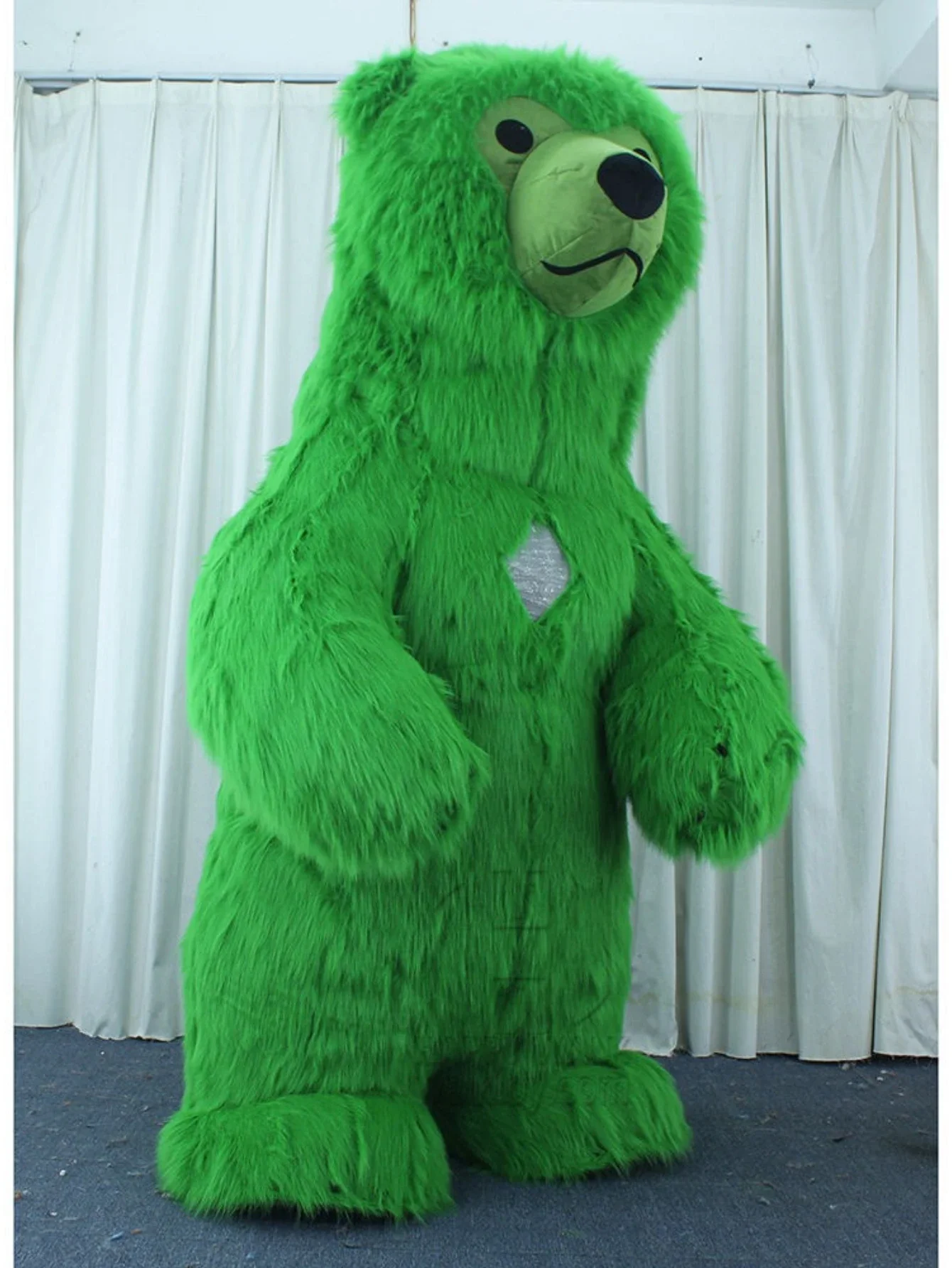 Furry Green Bear Inflatable Ma - đánh giá và giá Costumes