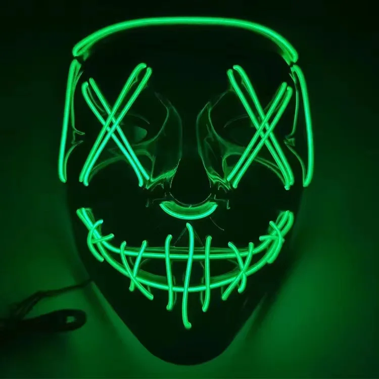 Adult Kids  Halloween Neon Led - đánh giá và giá Led Purge Mask Halloween