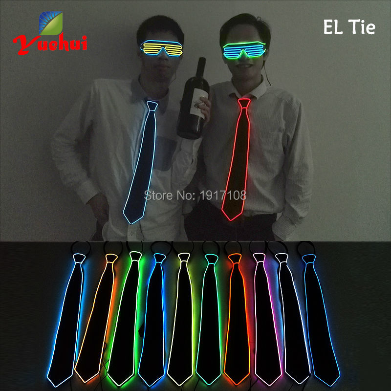 Men Gift Neon EL Wire Glowing  - đánh giá và giá Glow In The Dark Party Glasses