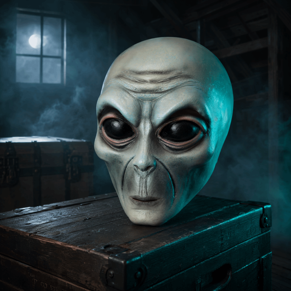 Latex Material Alien Mask Gree - đánh giá và giá Latex Alien Mask Realistic